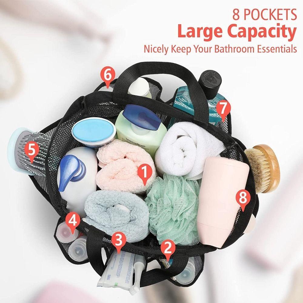 Shower Bag Dorm Beach College Dorm Large Capacity Storage Bag Tote Bag Mesh Shower Bag Wash Bag