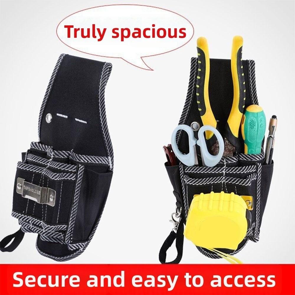 Large Capacity Tool Waist Pack Ergonomic Design Waist Tool Organizer Electrician Repair
