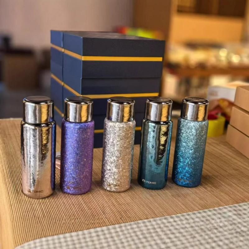 Tritan-Free Pure Titanium Insulated Mug 430ml Tea Separation Office Travel