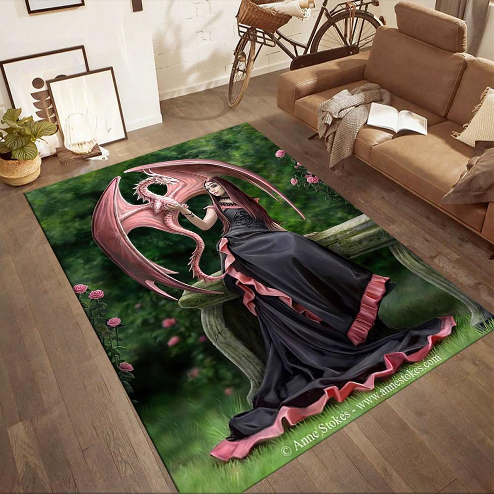 Gothic Style Floor Mat Perfect for Balcony Dormitory Study room Dining Room Antislip Carpet Office home decor Gift for Festivals