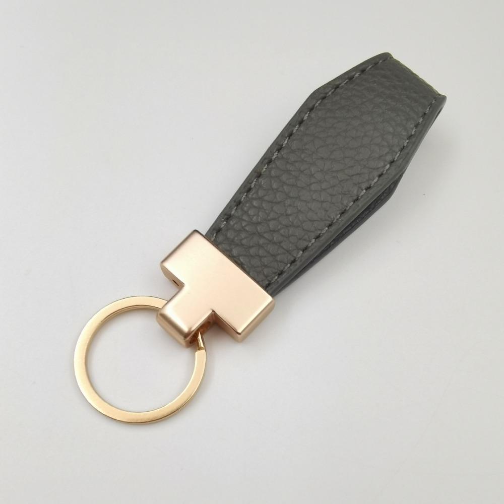 2PCS Durable Metal Buckle PU Leather Key Chain PU Leather Material Exquisite Key Holder Gift Giving