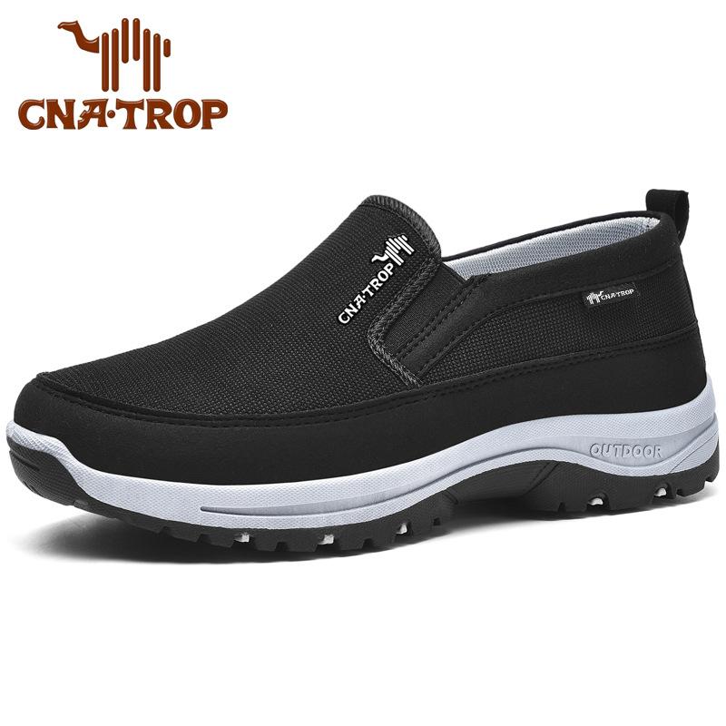 Fashion 2024 New Men's Casual Classic Loafers Anti-slip Soft Sole Comfortable Men's Leather Sneakers Non-slip Retro Driving Shoes