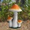 Имитация гриба, садовая статуэтка, смоляной гриб, украшение, сказочные садовые аксессуары, гриб для внутреннего и наружного декора