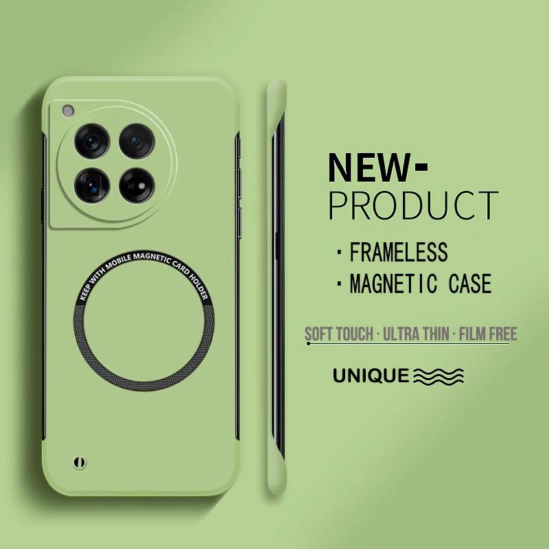 Ультратонкий жесткий магнитный чехол для телефона из поликарбоната без рамки для Magsafe Oneplus 12 12R 11 11R 10T 10R 10 Pro матовый цветной однотонный чехол