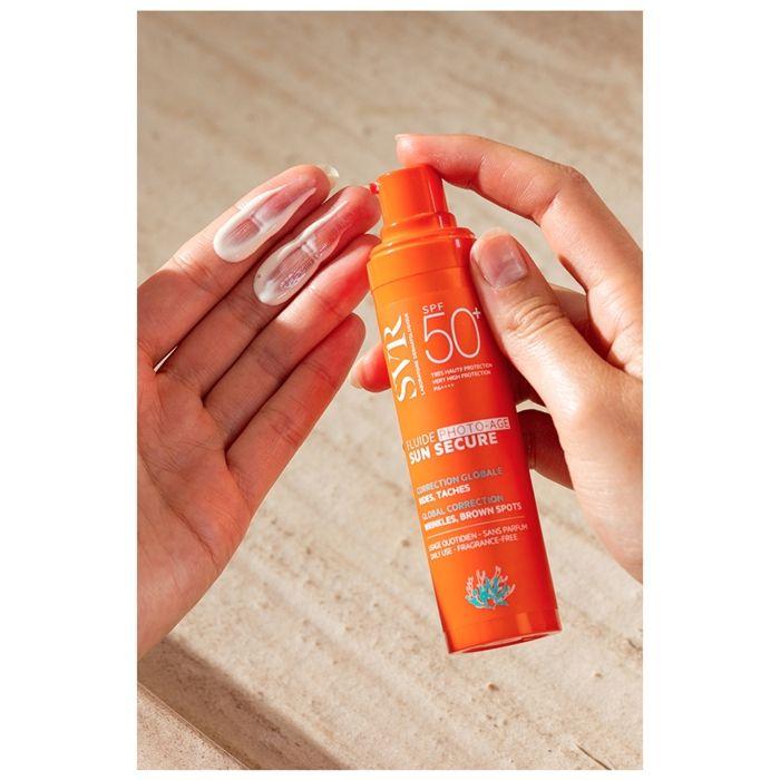 SVR Sun Secure Флюид Фото-эйдж SPF50+ Ежедневная антивозрастная защита от солнца 40 мл