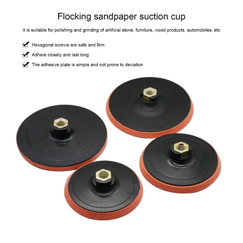 Шестигранный шлифовальный диск с клеевой основой Auto Adhesive Backing для прочного сцепления Предотвращает скольжение Универсальное применение для камня, дерева, автомобильных поверхностей Долговечный ABS