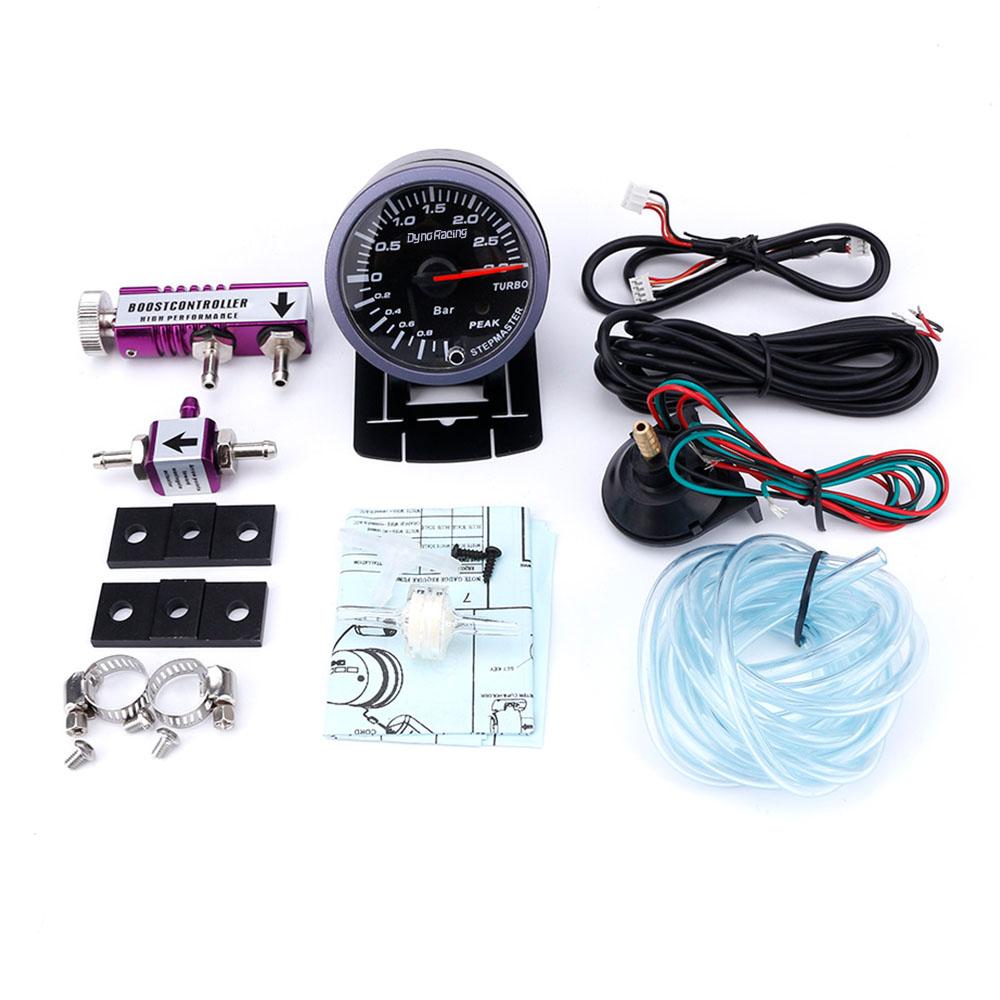 Dynoracing 60MM Car Turbo Boost Gauge 3Bar + Adjustable Turbo Boost Controller Kit 1-30PSI IN-CABIN Car Meter