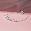 Bow Bracelet Femininity Light Luxury Inlaid Zircon Korean Version Exquisite Gentle Jewelry