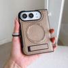 For iPhone Duo Case Magnetic Kickstand Leather Cover Shockproof Protective Shell