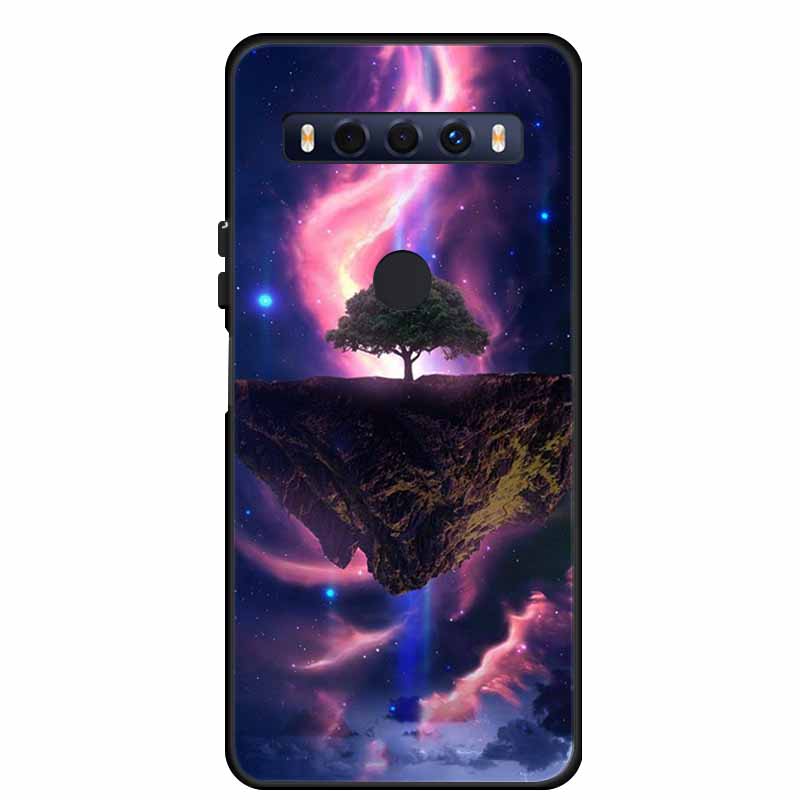 Для чехла TCL 10 SE 10SE Coque Черный ТПУ Силикон Мягкая задняя крышка Чехлы Для телефона TCL 10 SE 6.52" Funda Сумка Защитный чехол