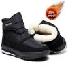 SNOW SHOES  Men Boots Winter with Fur  Warm Snow Boots Men Winter Work Casual Shoes Sneakers High Top Rubber Ankle Boots