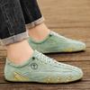 Men Lightweight Comfort Sneakers Non-slip Quality Stitch Solid Leather Shoes Outdoor Commute Casual Walking Driving Flats Shoes