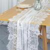 Floral Lace Table Cover Tulle Tablecloth Dining Table Decorations Table Runner  Kitchen Supplies