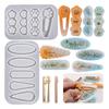 Силиконовые формы для смолы DIY Форма для литья заколок Формы для литья смолы Силиконовые формы для заколок Ювелирная форма для эпоксидной смолы