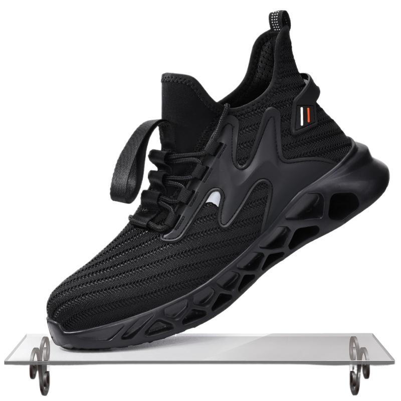 Обувь противоударные противоударные дышащие туфли со стальным носком высокие удобные мягкие подошвы защитная обувь