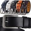 Men’s Retro Pin Buckle Belt, Plus Size 170, Pure Cowhide Leather