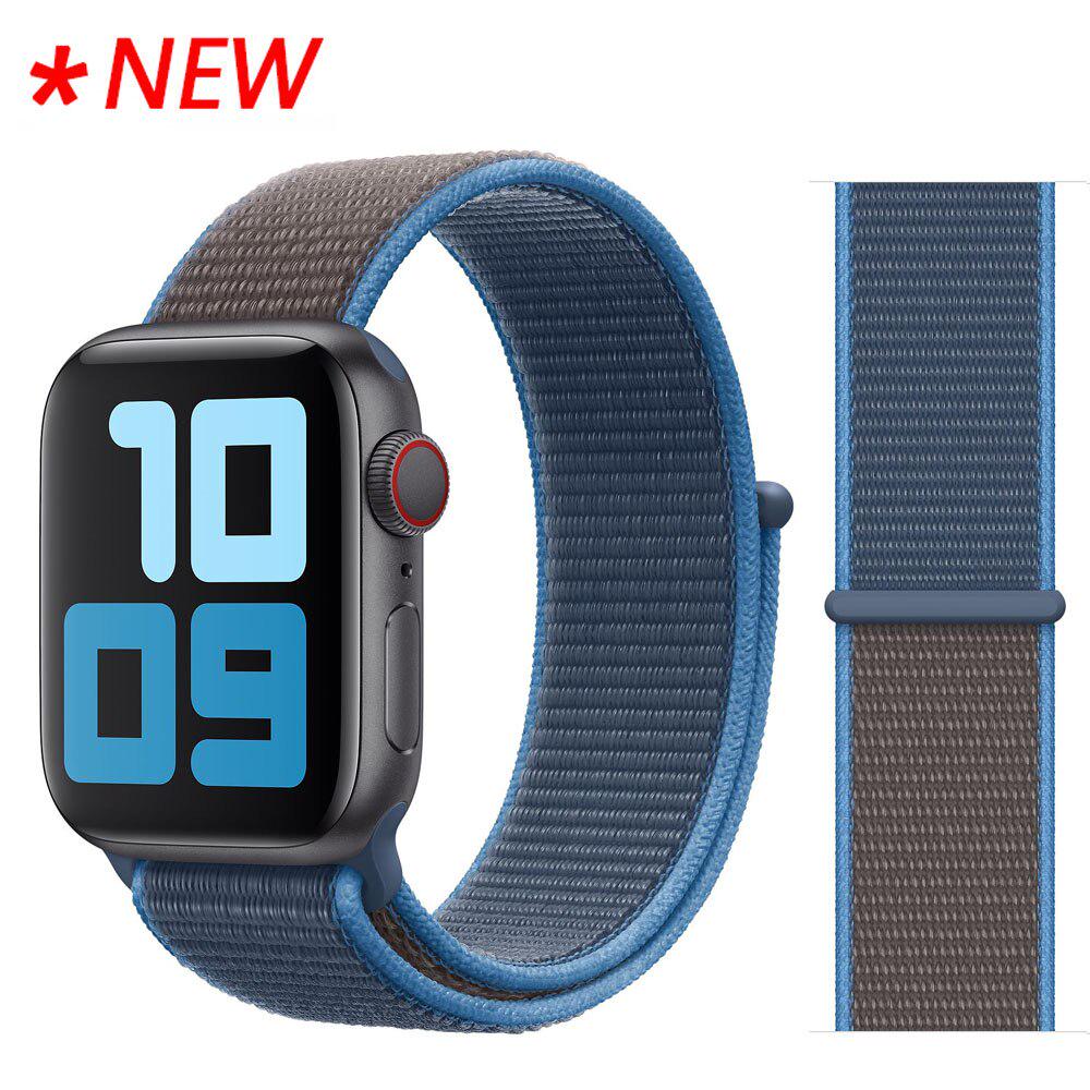 Нейлоновый ремешок-петля для Apple, ремешок для часов 44 мм, 40 мм, 45 мм, 41 мм, 42 мм, 38 мм, 44 аксессуары, браслет Correa, браслет iWatch 3, 4, 5, 6 se 7