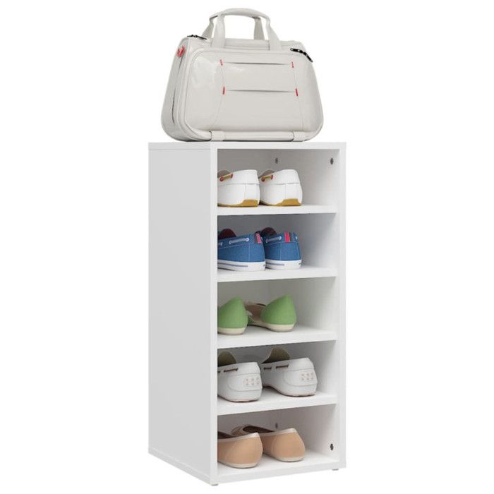 VidaXL Shoe Cabinet White 31.5x35x70 Cm Chipboard