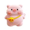 Cute cerditos for airpods case Silicone Wireless Headphone Cover Pink Fall prevention earphone cartoon rubber case airpods12 pro