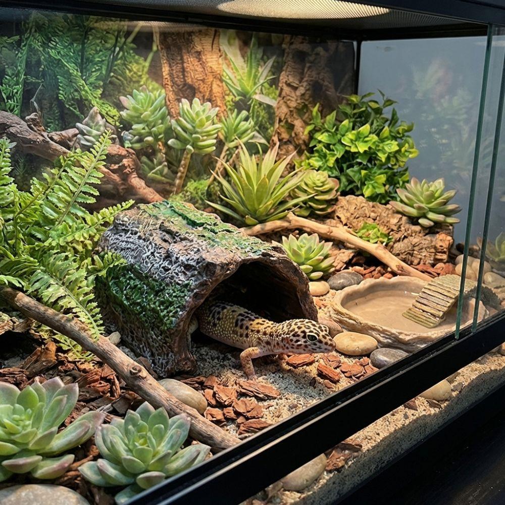 Escape Cave Reptile Hideout Simulation Reptile Cave Lizard Hideaway Shelter  Pet Breeding