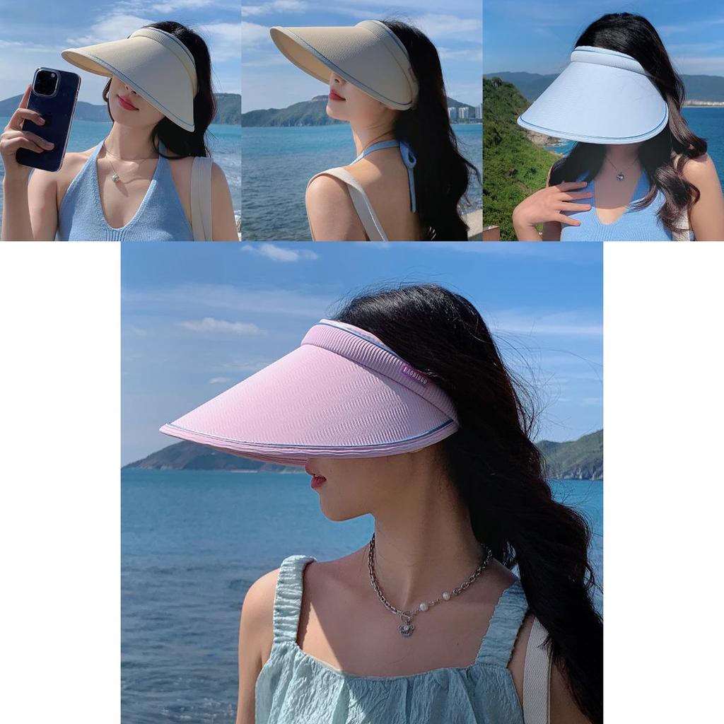 Минималистичная солнцезащитная шляпа для женщин из дышащей ткани с защитой от УФ-лучей для использования на открытом воздухе