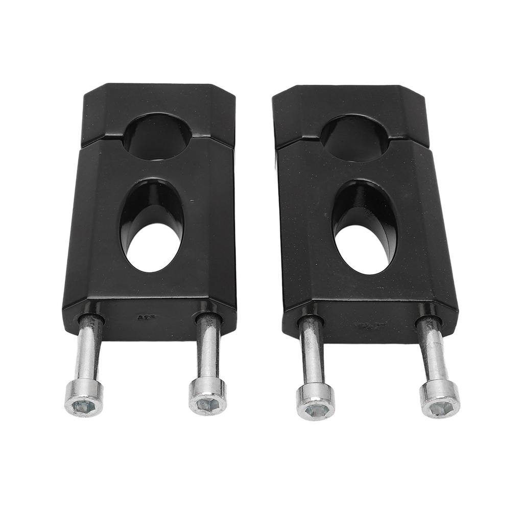 1 Pair Handlebar Mount Clamp Riser 78in Aluminum Black Coating Handlebar Lift Clip for Motorcycle