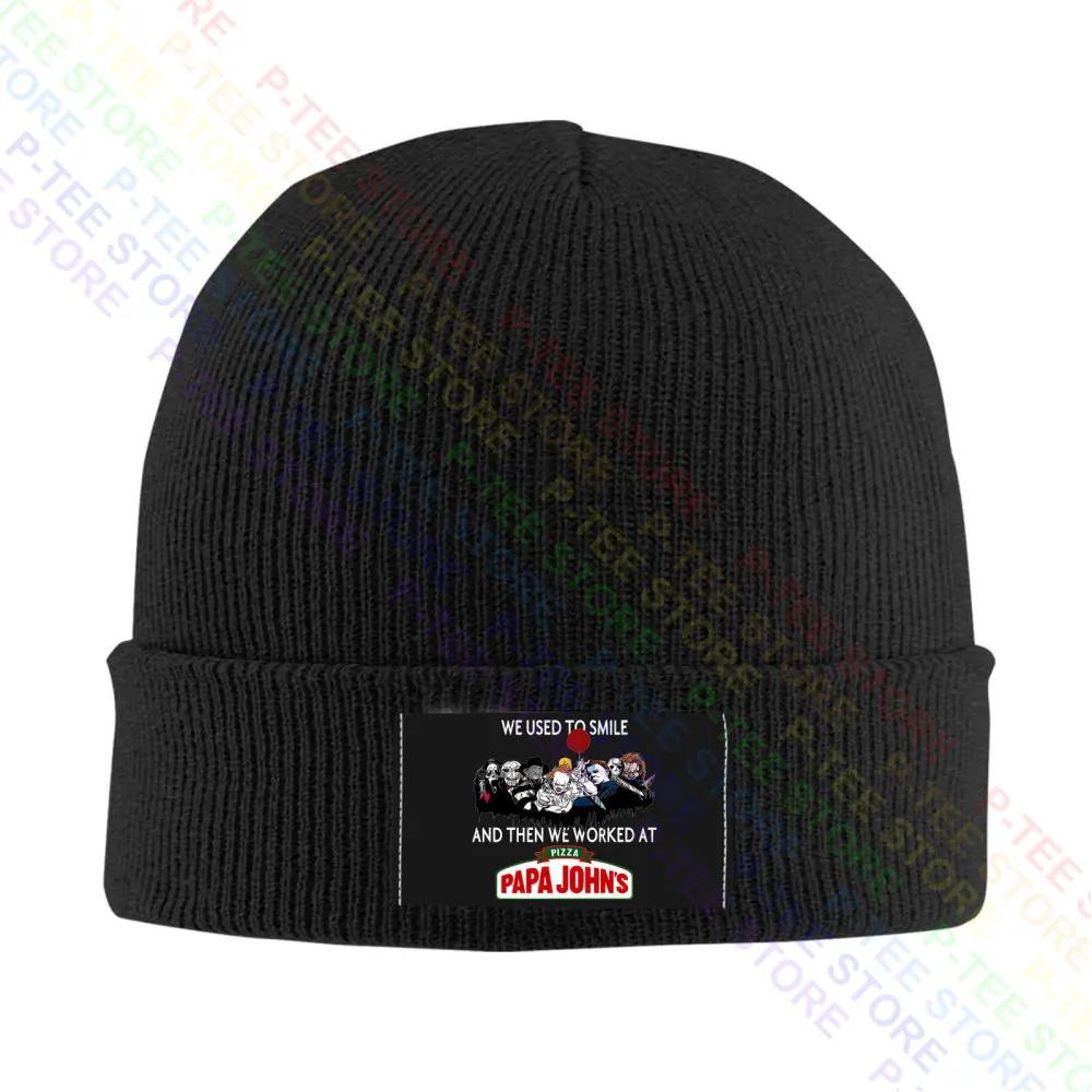 Мы раньше улыбались, а потом мы работали в Pizza Papa Johns Бейсболка Кепки Snapback Вязаная панама