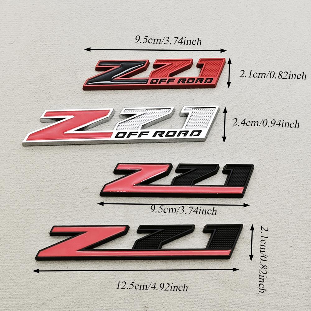 3D Metal Logo Z71 Emblem Car Front Grille Badge Trunk Sticker For Chevrolet Tahoe Colorado Cheyenne Chevy Silverado Accessories