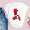 Summer Women's T-shirt 3D Printed Harajuku T-shirt Print Femme Couple Printed T-shirt Loose Large T-shirt