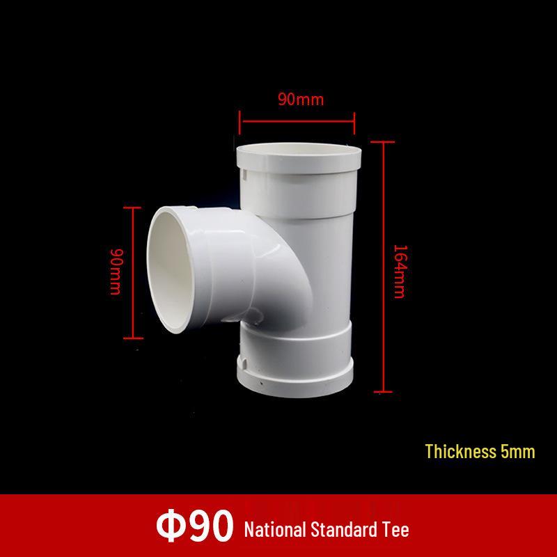 PVC Drainage Reducing Unequal Tee with Inspection and Socket Spigot