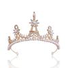 Новая Свадебная Тиара Эйфелева Башня Корона Жемчуг Стразы Аксессуары для Волос Свадебное Платье Свадебные Аксессуары Ободок Ободок