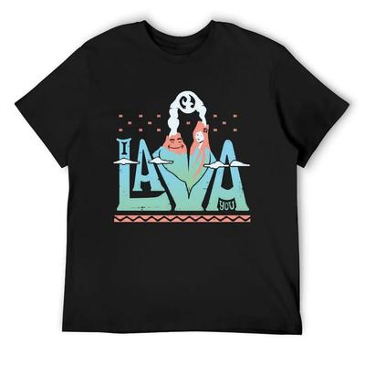 Одна футболка с лавой Одежда графическая футболка винтажная мужская одежда оверсайз футболка мужчины