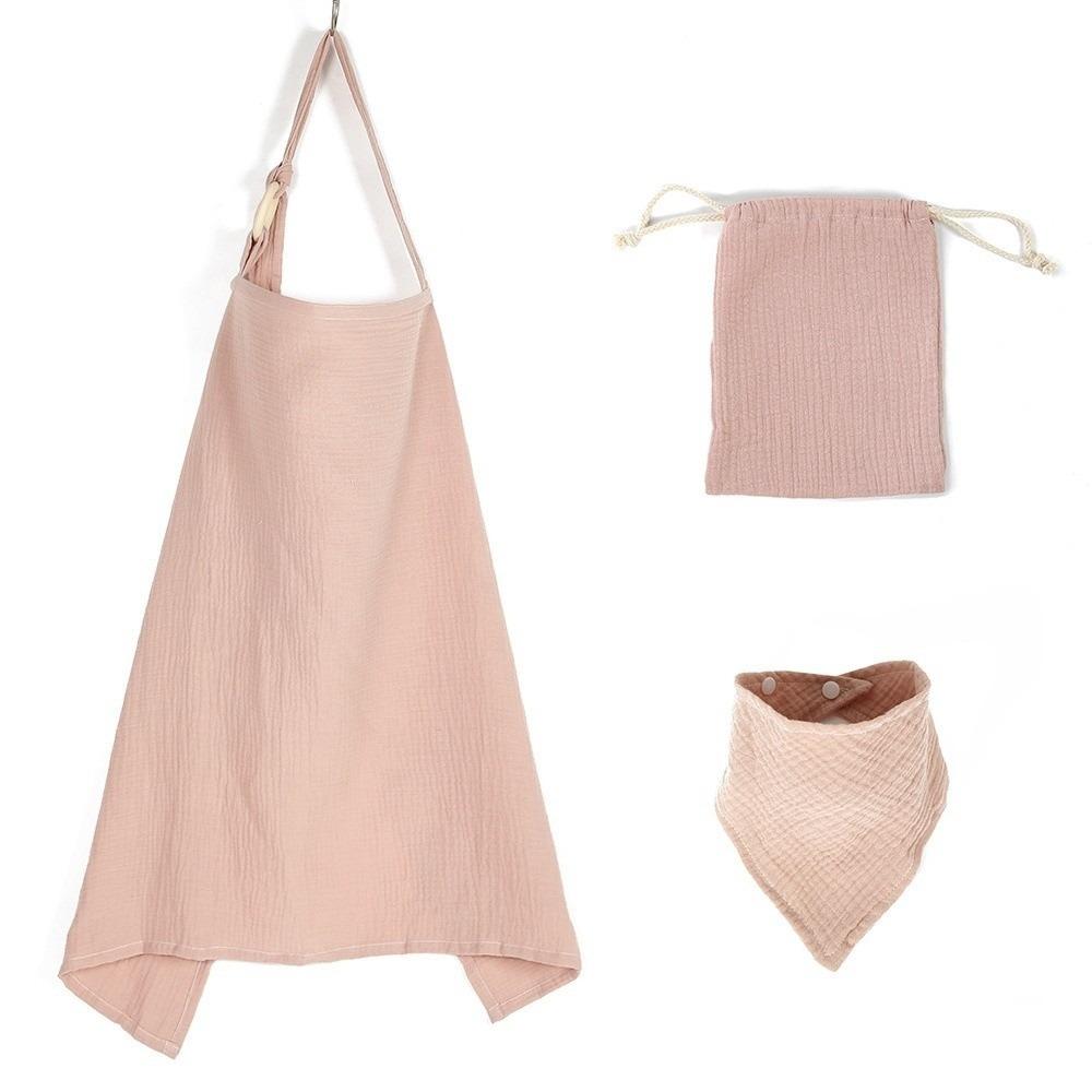 3Pcs Breathable Nursing Cover Set Adjustable Baby Feeding Clothes Breastfeeding Shawl  Scarf