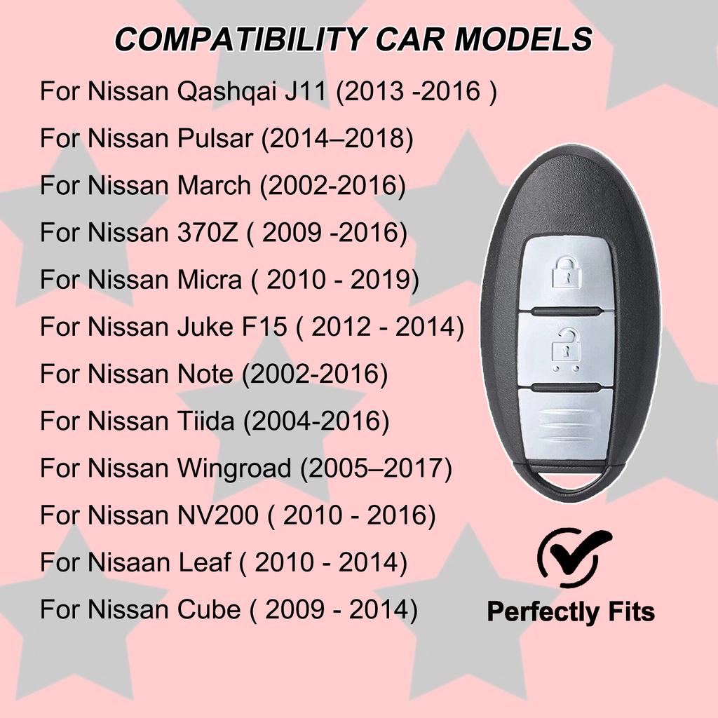 Силиконовый чехол-накладка на ключ с 3 кнопками для Nissan Qashqai Micra Juke F15