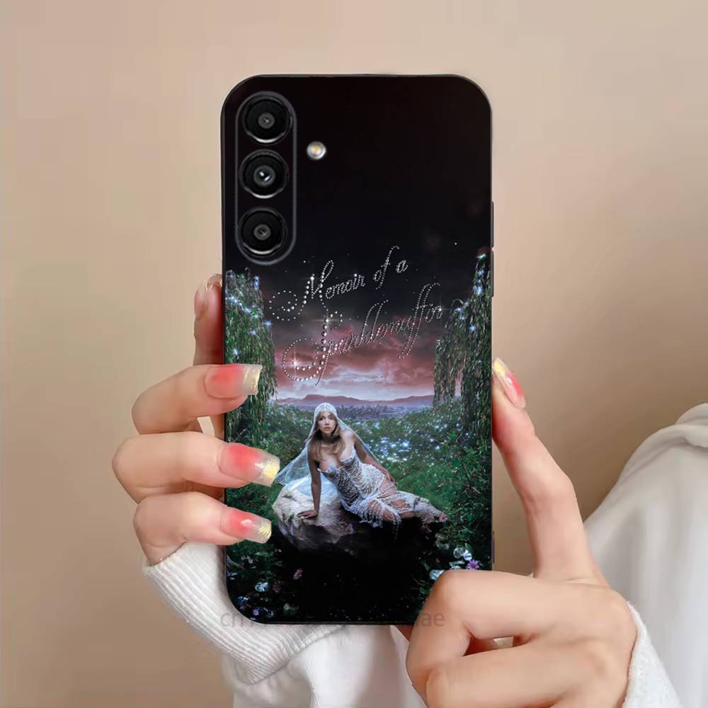 Back in love Alice Phone Case For Samsung S25,24,23,22,21,S20,Ultra,Plus,FE Black Soft Cover