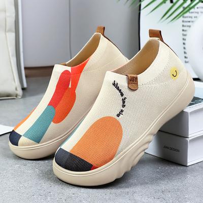 Обувь женская летняя новая повседневная обувь на платформе, туфли-лодочки, женская обувь на толстой подошве, легкая и дышащая, обувь для мамы на один педаль