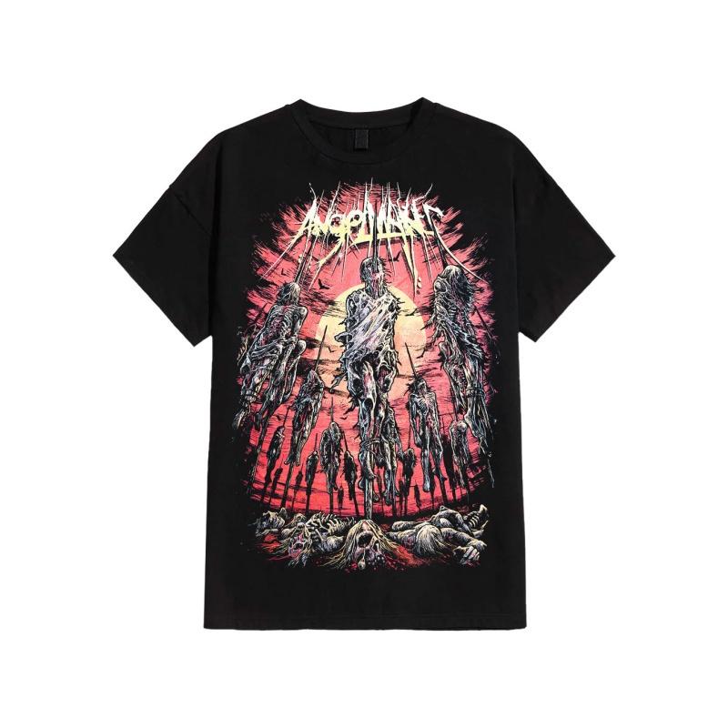 AngelMaker - Dawn Удобная мужская футболка с круглым вырезом и короткими рукавами, с принтом Футболка с круглым вырезом и короткими рукавами