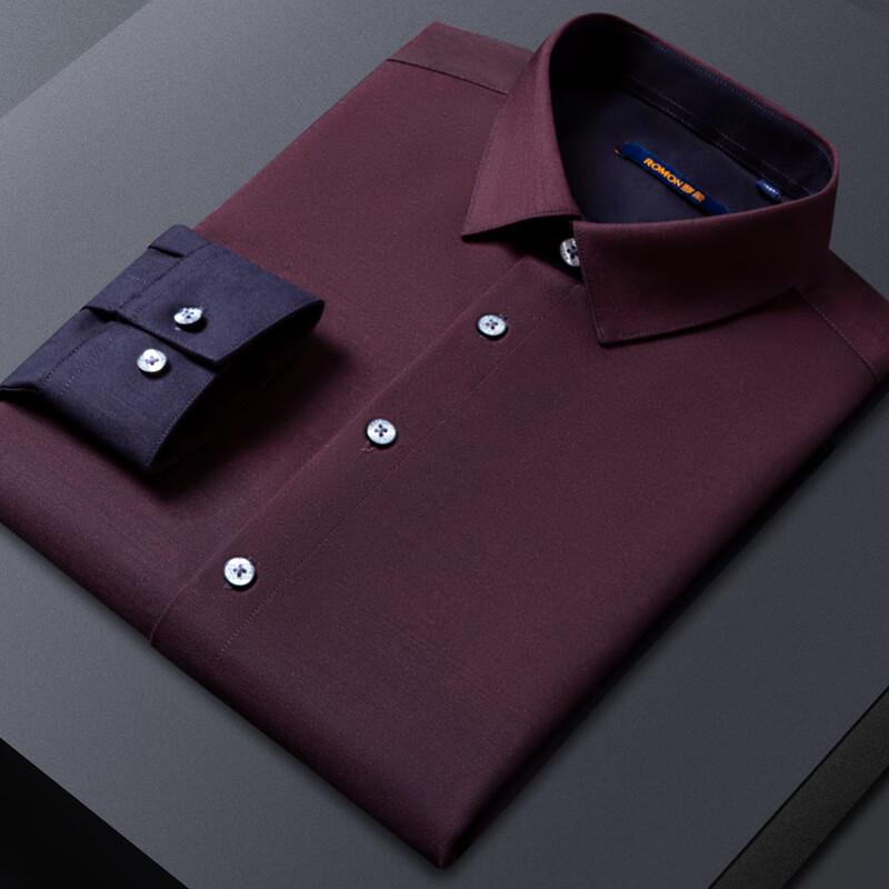 ROMON Мужская рубашка business casual из смесовой шерсти