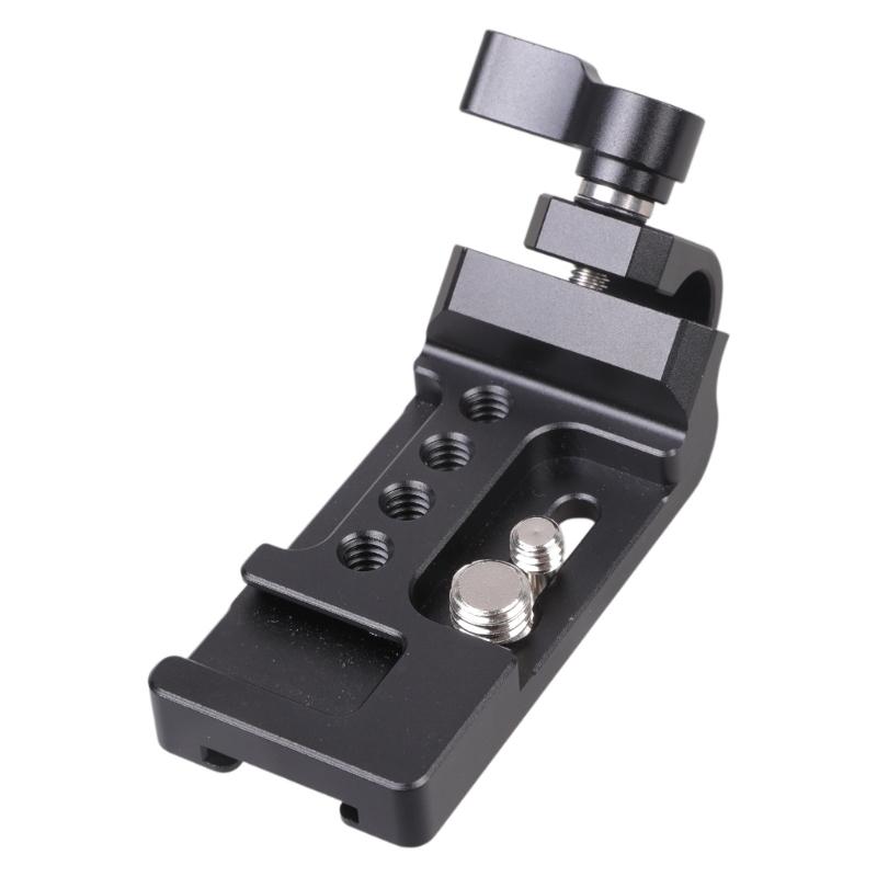 1 Set Photography Mounting Board 15mm Pipe Clamp Secure Camera Plate Multiple Thread Holes Aluminum Construction