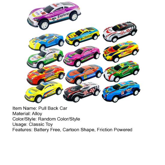 2 шт. Изысканные инерционные интерактивные разноцветные детские мини-игрушки для машинок с оттягивающимся механизмом, гоночные машинки для вечеринок