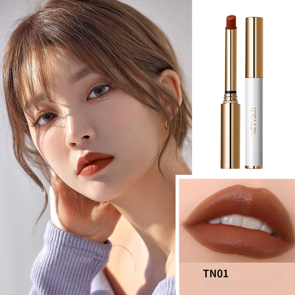 Зеркальная стойкая помада, увлажняющая, пухлая, яркая помада, которую нелегко размазать.