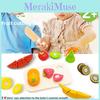Wooden Toy Kitchen Set Fruits Vegetables Children Pretend Activities Cooking