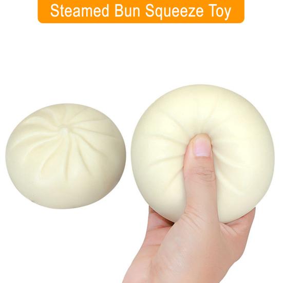 Игрушка-паровая булочка для снятия стресса с имитацией пароварки, мягкая сенсорная игрушка-булочка из ТПЭ, китайская булочка-фиджет