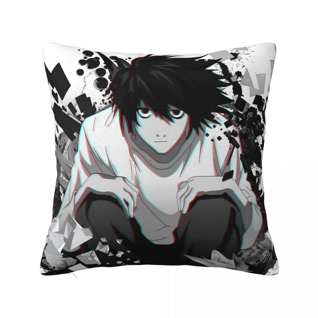 Girl And Dead Pillow Case Anime Death Note Japan Manga Cushion Covers Funny Decor Pillowcover for Living Room