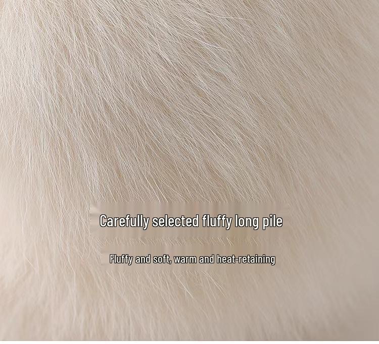 High-Density Fleece Earmuffs - Thick & Long Plush Winter Ear Warmers, Windproof for Northern Outdoor Use