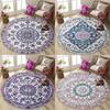 Persian Vintage Round Carpet, Washable For Office Sofa & Lounge