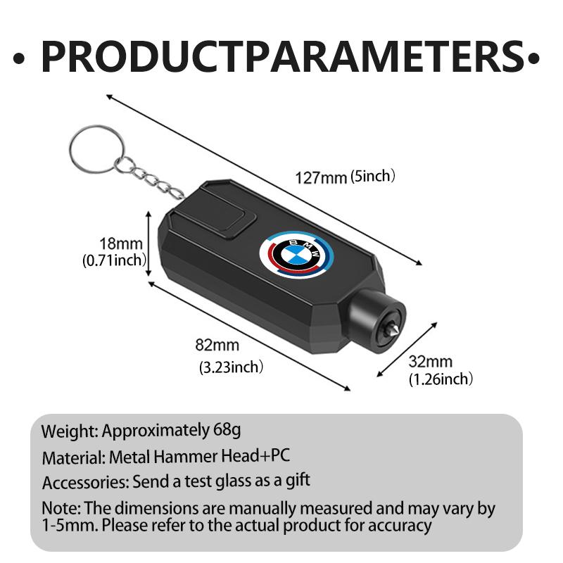 JKGN2 Car Safety Hammer Emergency Glass Window Break Seat Belt Cutter For BMW X1 X2 X3 X4 X5 X6 F49 F39 F25 G01 F16 G06 G07 F25 F30