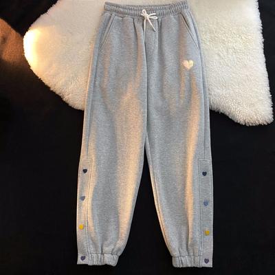 Вафельные брюки для женщин весна-лето тонкий дизайн нишевые повседневные спортивные брюки ноги