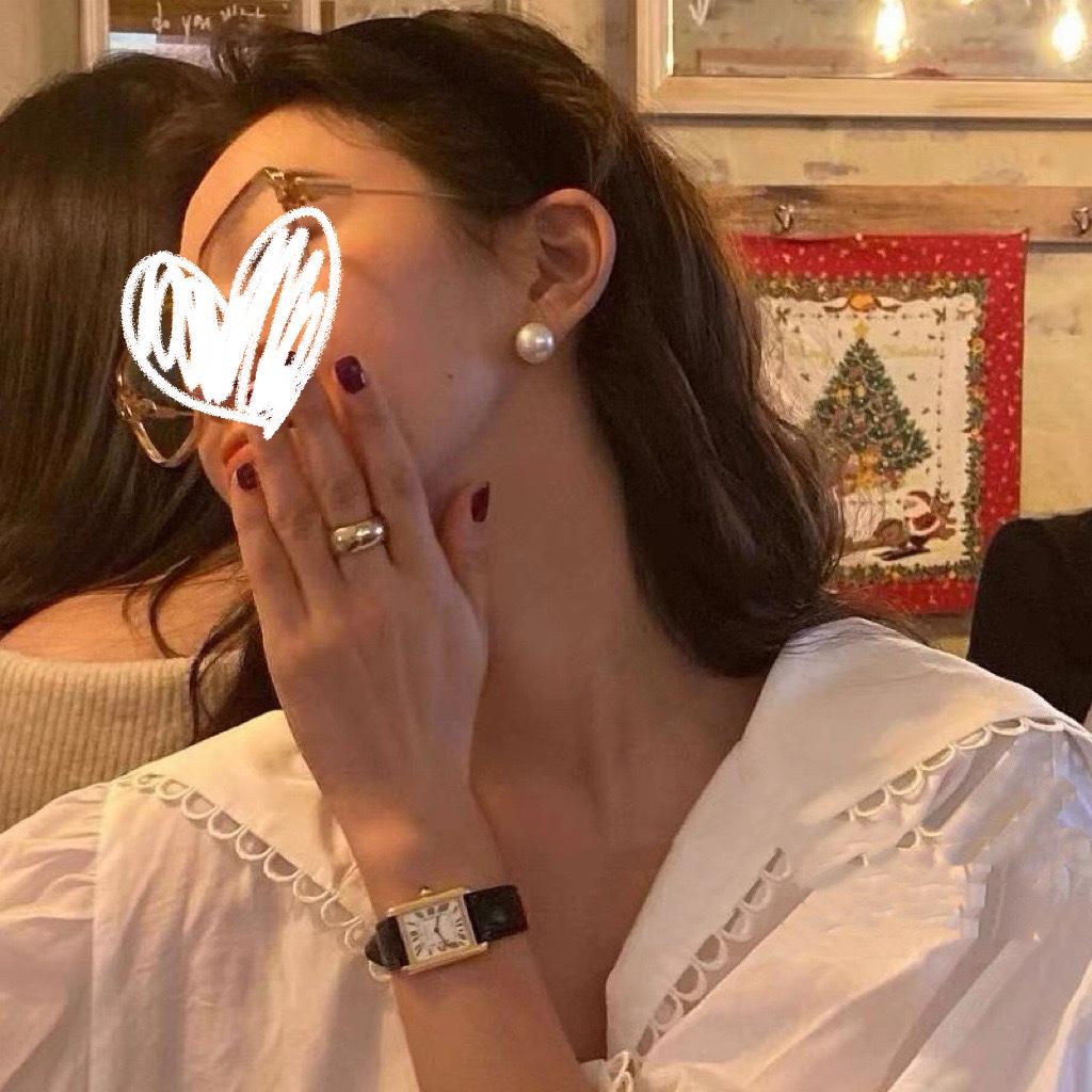 Feverins pearl stud earrings women's year new trendy earrings women's earrings temperament Korean high-end sense