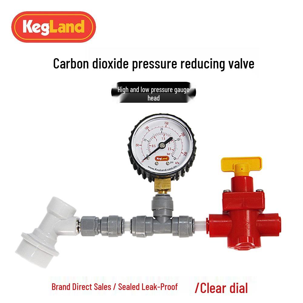 Craft Beer Fermentation Pressure Valve with CO2 Gauge